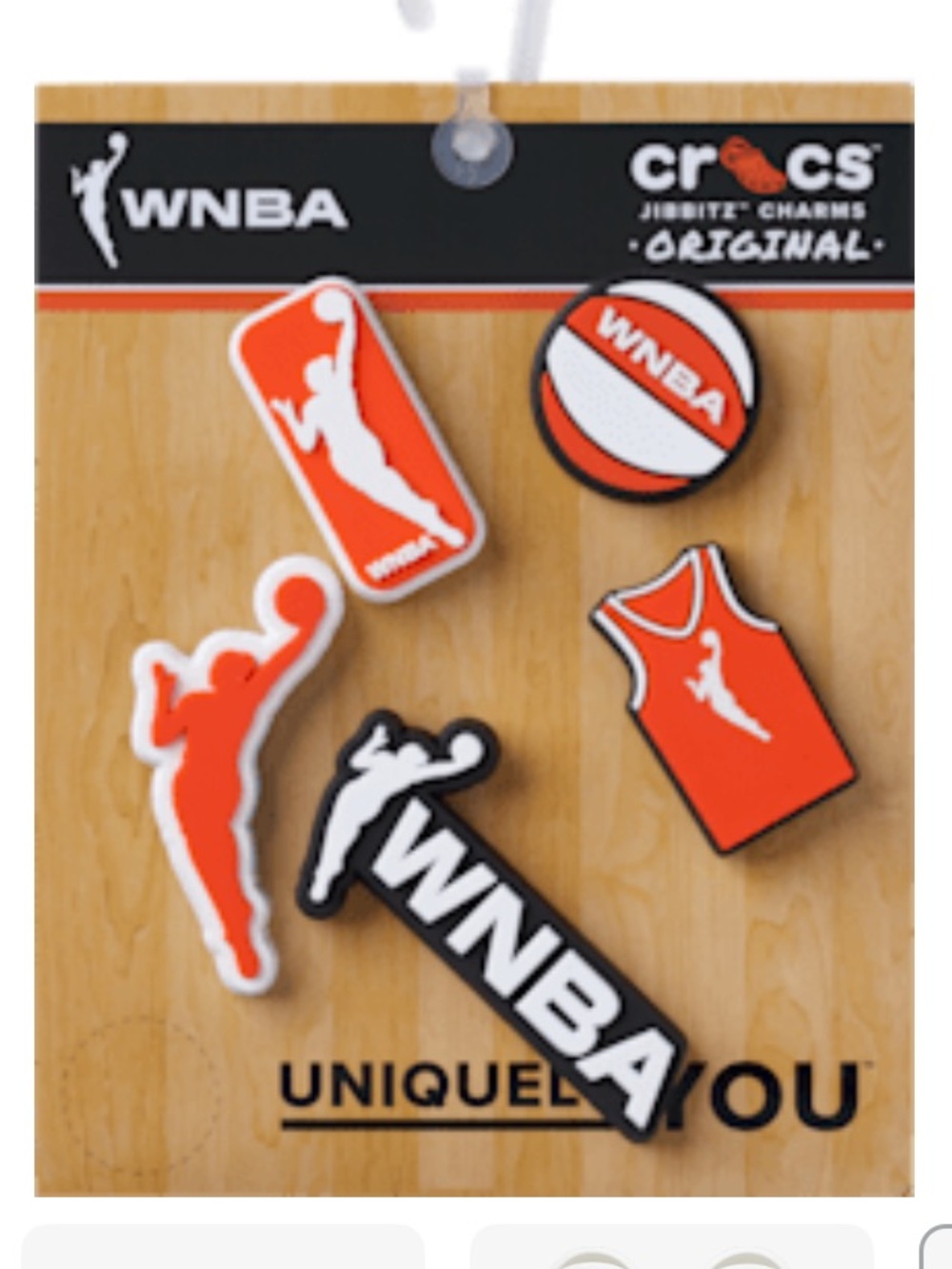 NWT Crocs Uniquely YOU Jibbitz Authentic Shoe Charms WNBA Pack of 5